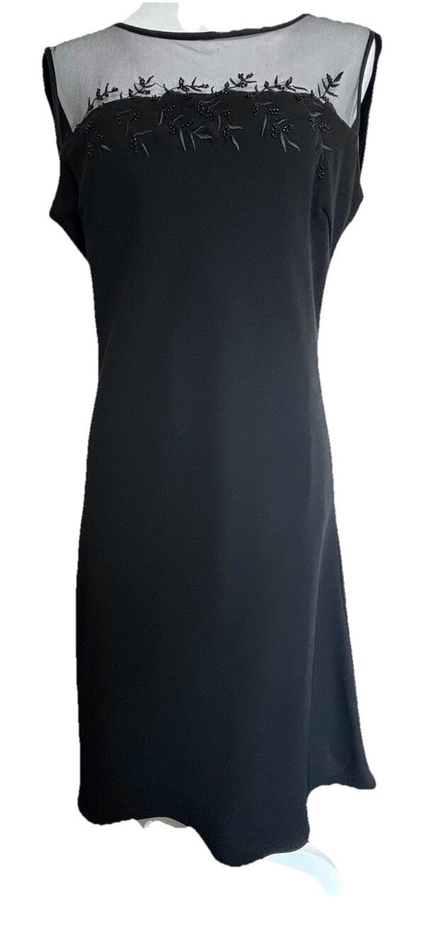 Coldwater Creek Little Black Dress Sz 10P Cocktail Mother Of The Bride Cocktail